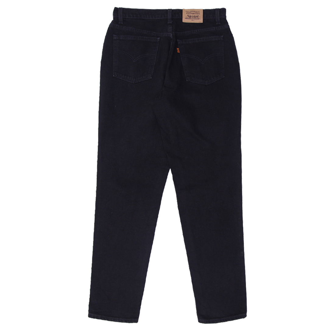 Vintage Levi Strauss & Co. 631 Orange Tab Black Jeans | Migration_Jeans UAENAT20 - Side View | Fashion Rerun