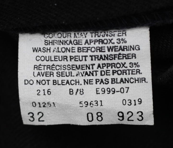 Vintage Levi Strauss & Co. 631 Orange Tab Black Jeans | Migration_Jeans UAENAT20 - Back View | Fashion Rerun