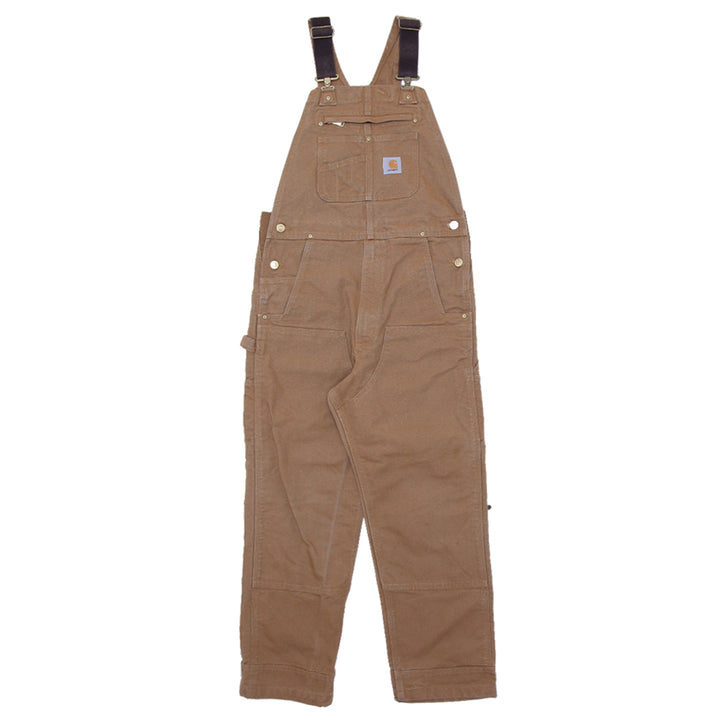 Mens Carhartt 102776-211 Duck Bib Relaxed Fit Double Knee Overall