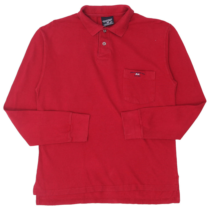 Vintage Polo Jeans Co. Ralph Lauren Long Sleeve Red Polo T-Shirt