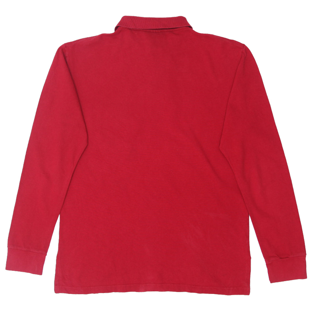 Vintage Polo Jeans Co. Ralph Lauren Long Sleeve Red Polo T-Shirt