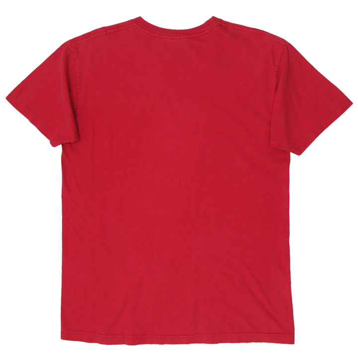 Vintage 90s Tommy Hilfiger Spellout T-Shirt Embossed Red