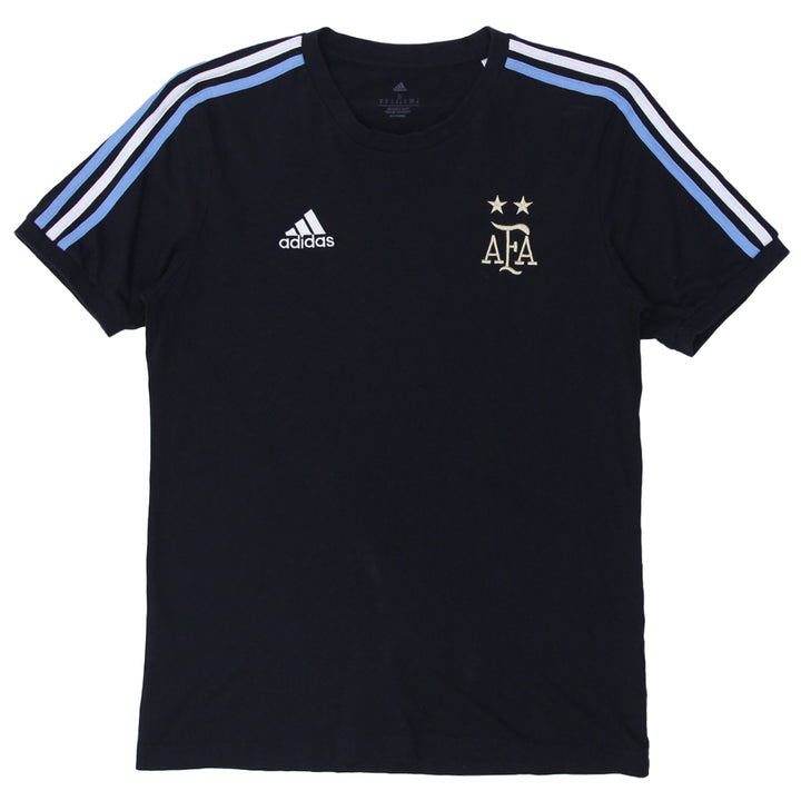 Mens Embroidered Adidas Logo AFA Argentina DNA T-Shirt