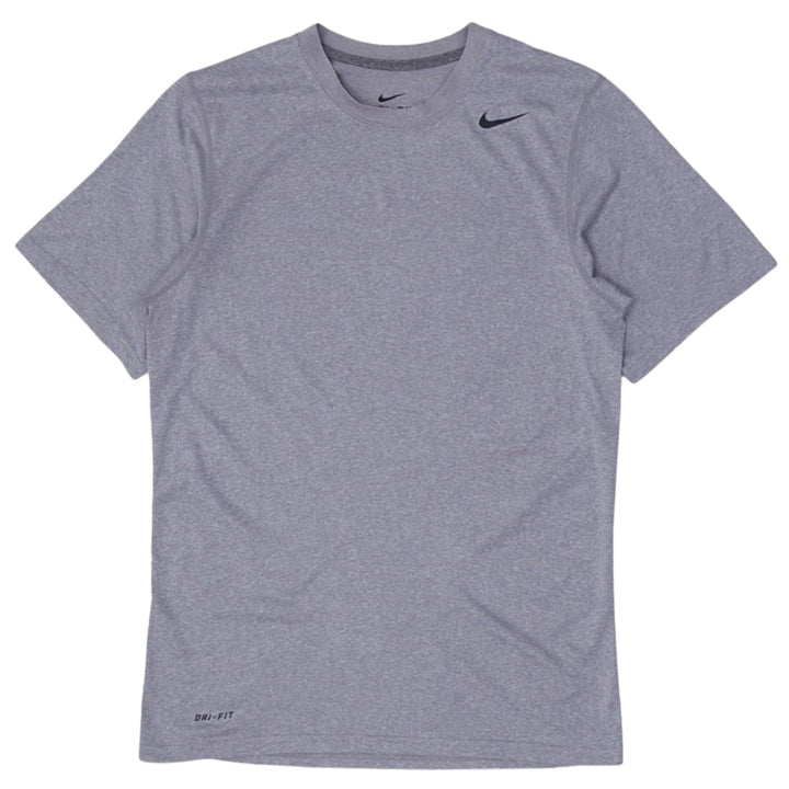 Mens Nike Logo Dri-Fit Gray Sports T-Shirt
