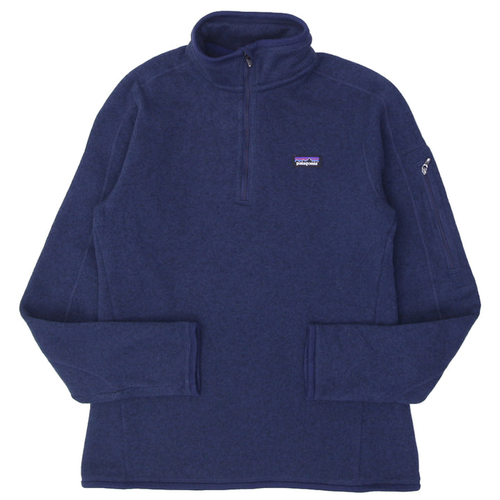 Ladies Patagonia Better Sweater Quarter Zip Navy