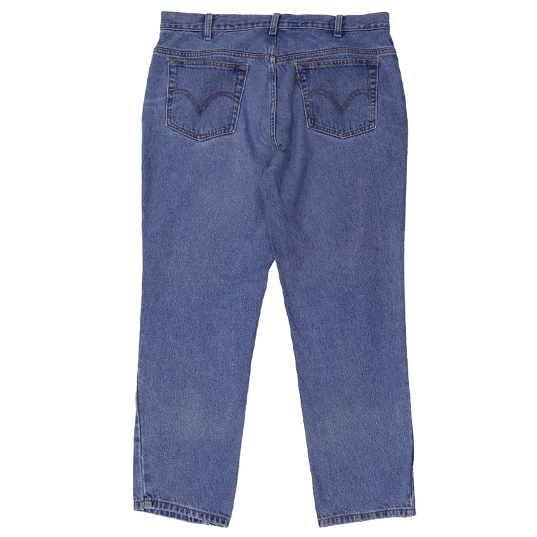 Vintage Levis 3Q'04 Orange Tab 100% Cotton Jeans | Migration_Jeans UAENAT20 - Side View | Fashion Rerun