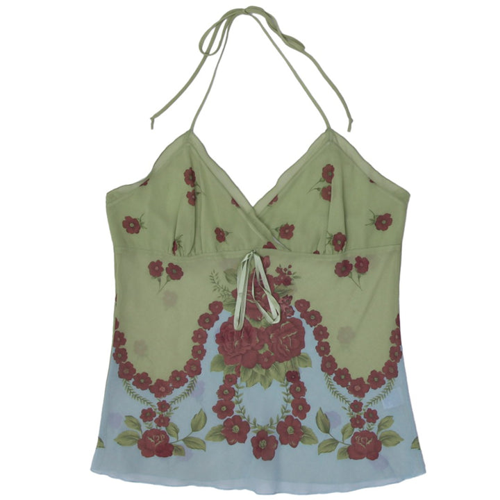 Y2K Ladies Smart Set Floral Halter Top