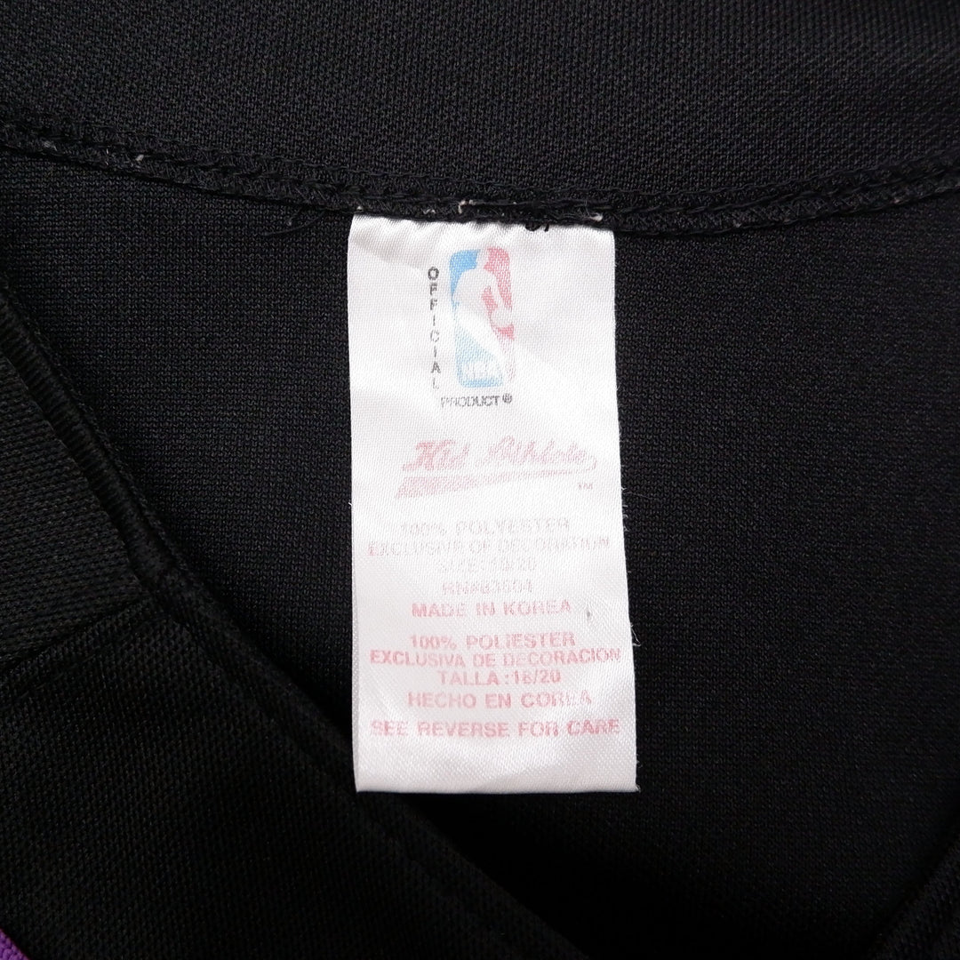 Youth Boys Los Angeles Lakers Embroidered Button Black Jersey