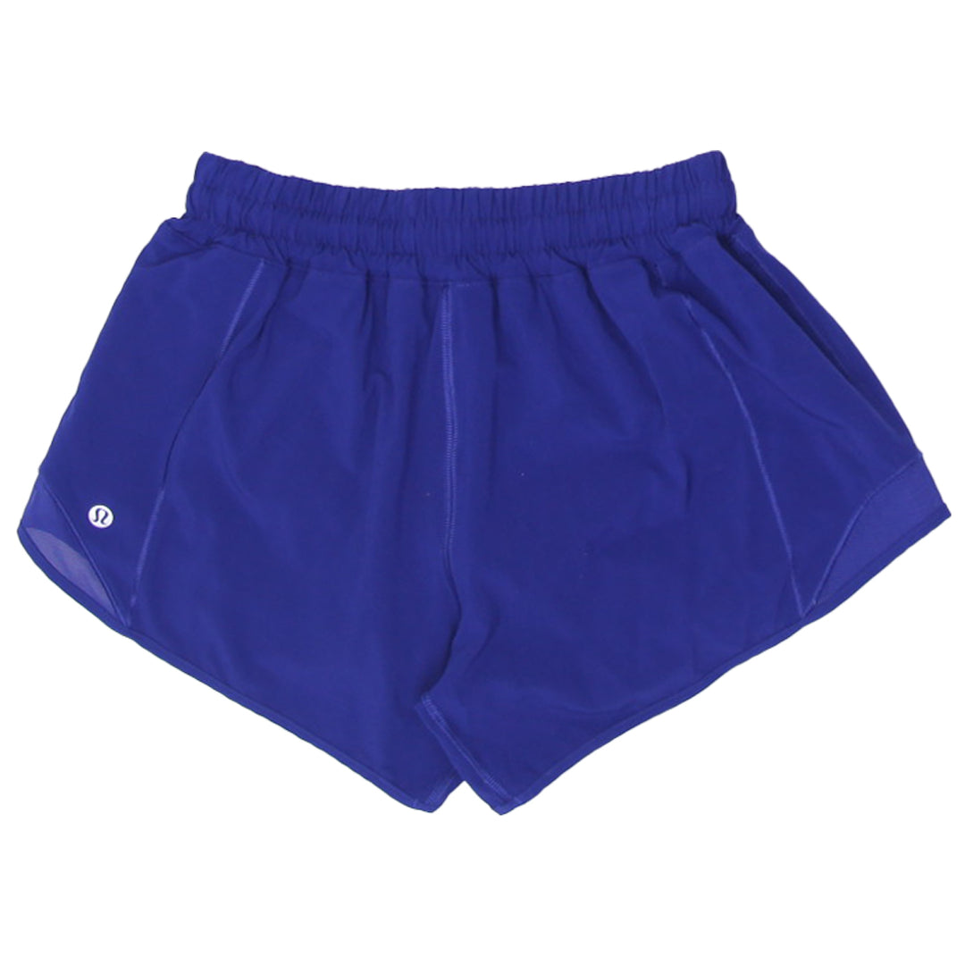 Ladies Lululemon Active Shorts Blue Breathable Mesh