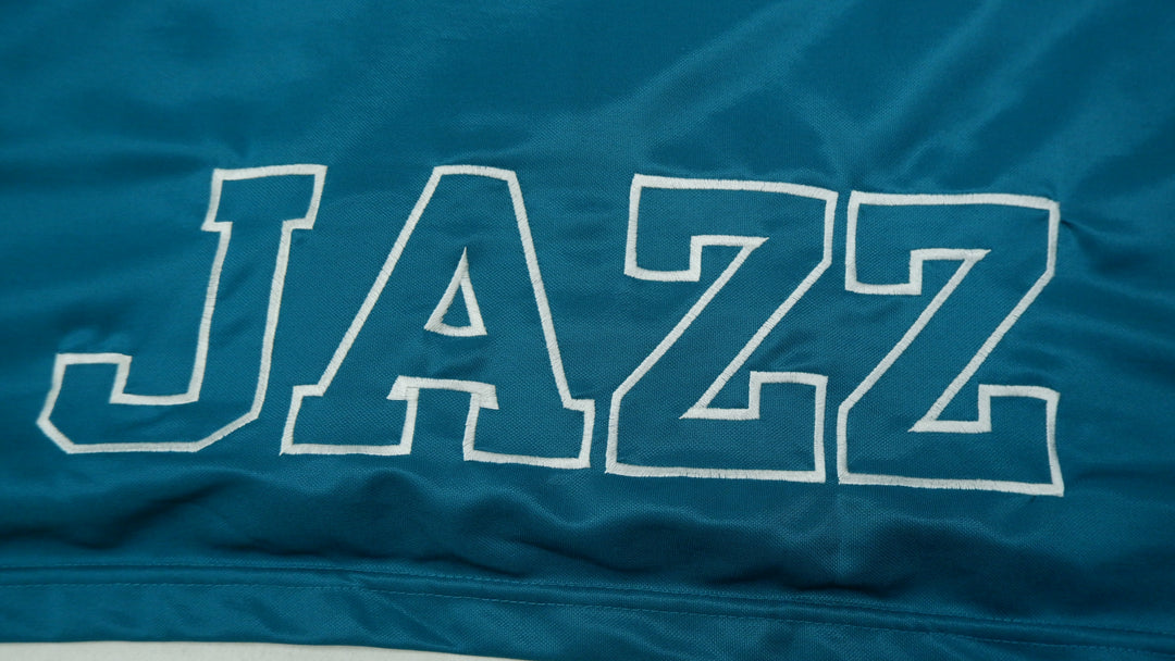 Vintage Champion NBA Utah Jazz Full Zip Warm Up Shirt Jersey