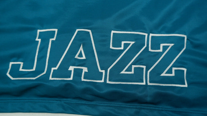 Vintage Champion NBA Utah Jazz Full Zip Warm Up Shirt Jersey