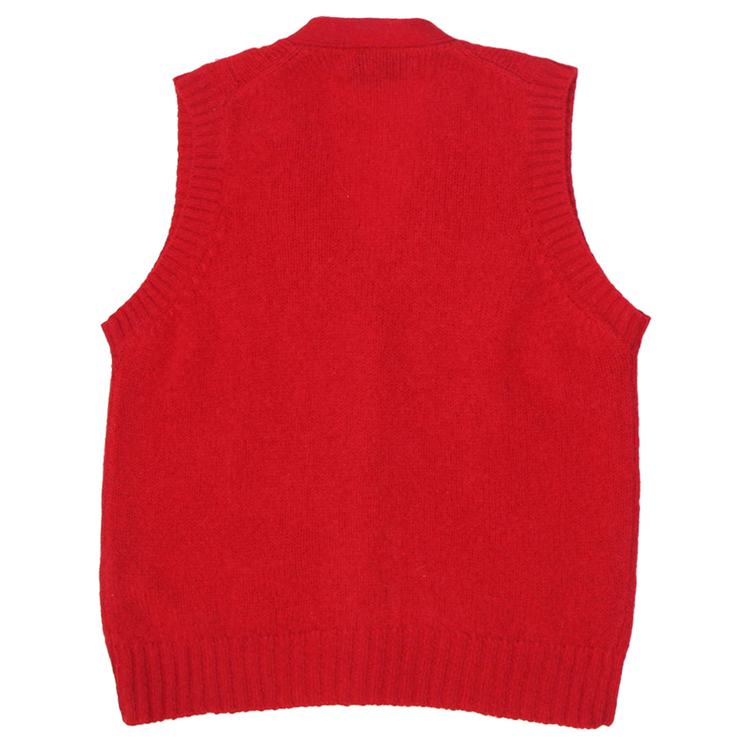 Vintage Ladies Braemar International 100% Wool Sleeveless Cable Knit Sweater