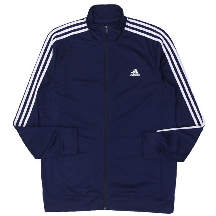 Mens Adidas Logo Sleeve Striped Zip Up Jacket