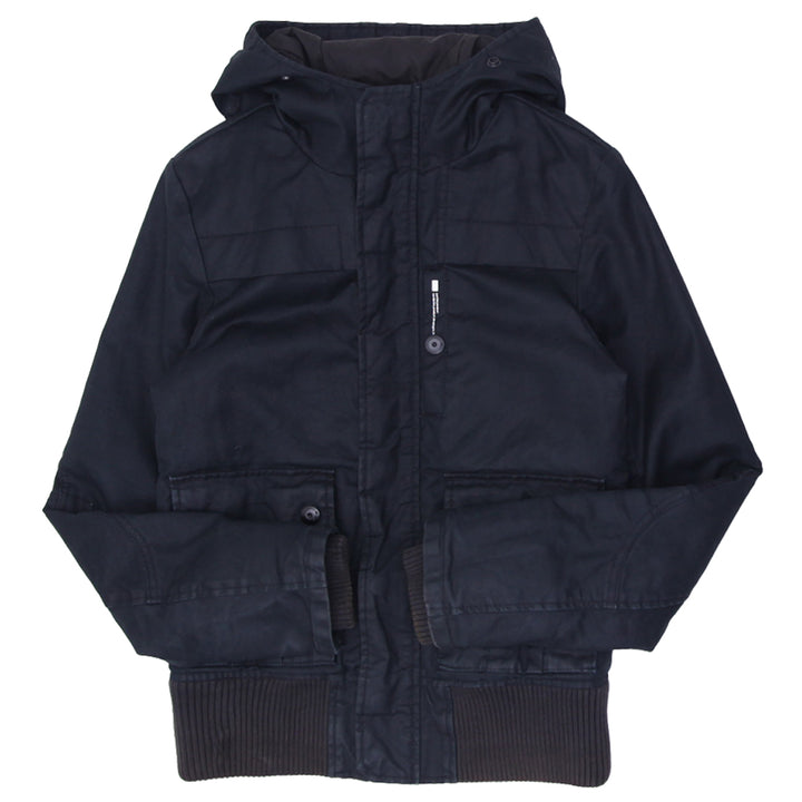 Mens G Star Raw 3301 Heavy Jacket Lamont Hooded Zipper Button