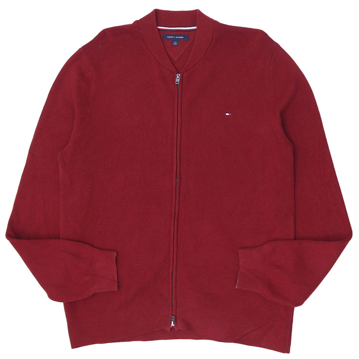 Mens Tommy Hilfiger Full Zip Knitted Sweater Jacket