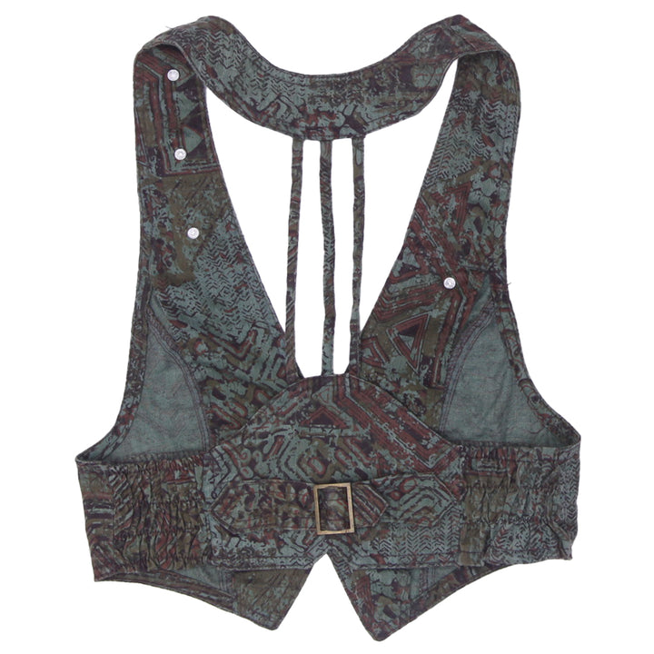Y2K Ladies Multi Color Front Closure Vest