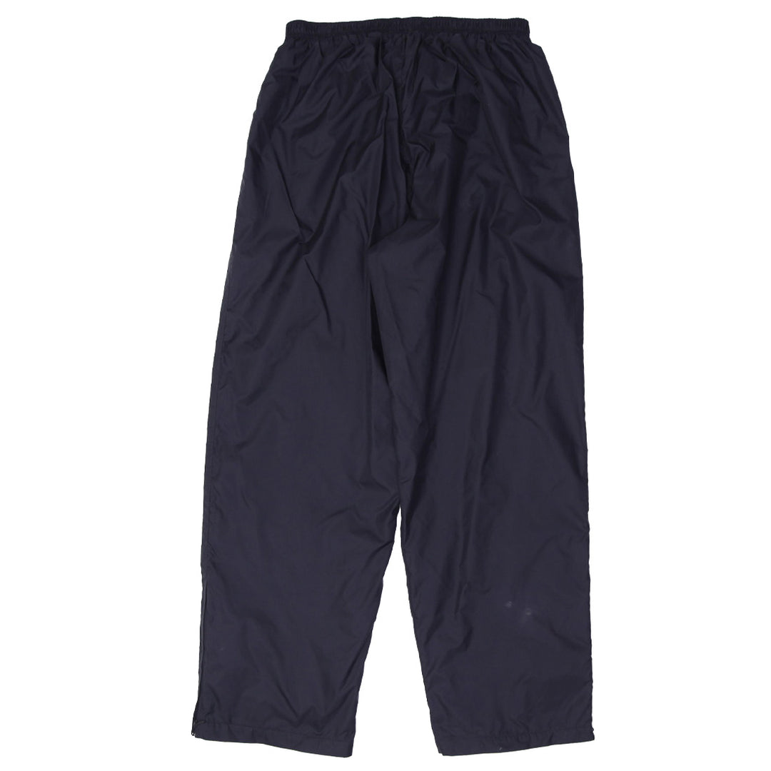 Vintage Mens Embroidered Nike Logo Black Nylon Track Pants