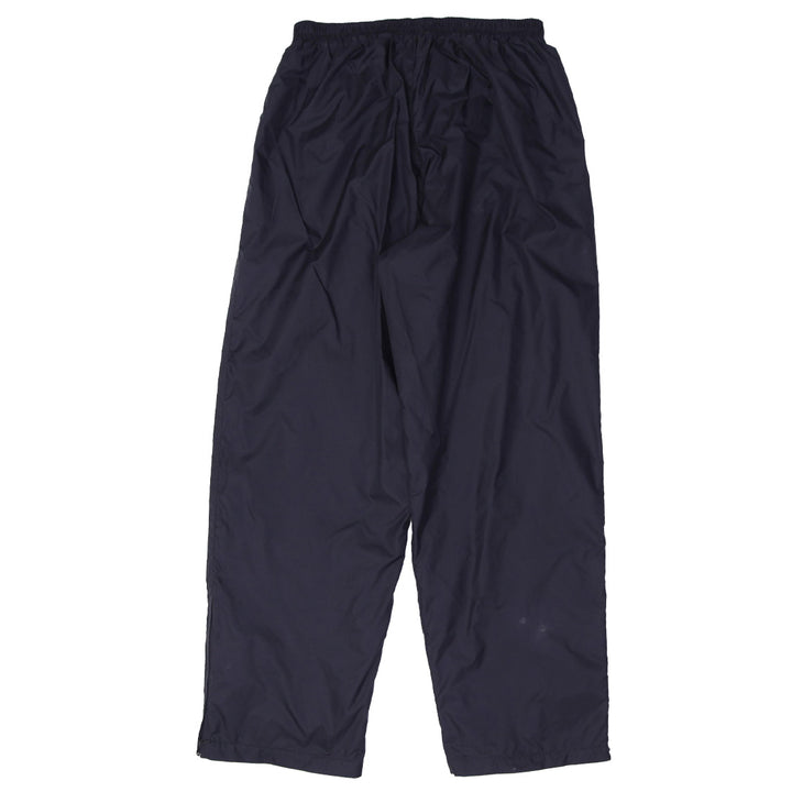 Vintage Mens Embroidered Nike Logo Black Nylon Track Pants