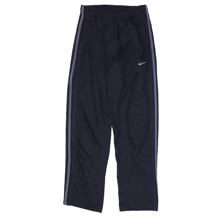 Mens Embroidered Nike Logo Black Sports Track Pants