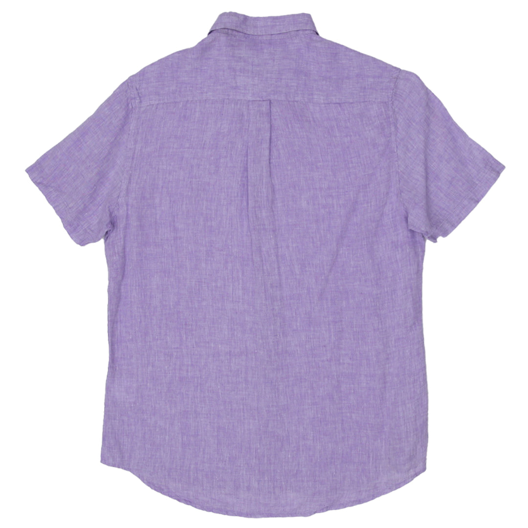 Mens Report Collection Heritage 100% Linen Short Sleeve Shirt