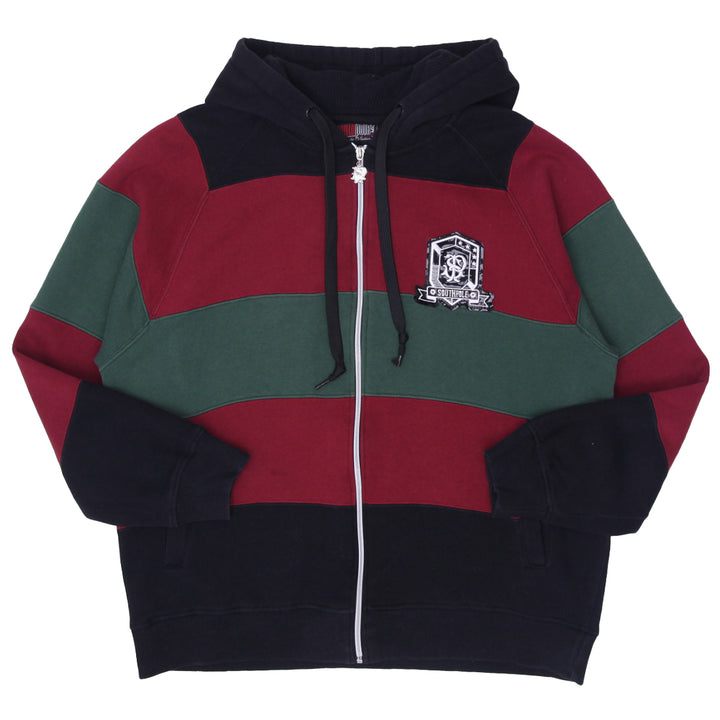 Y2K Southpole Color Block Knit Full Zip Hoodie