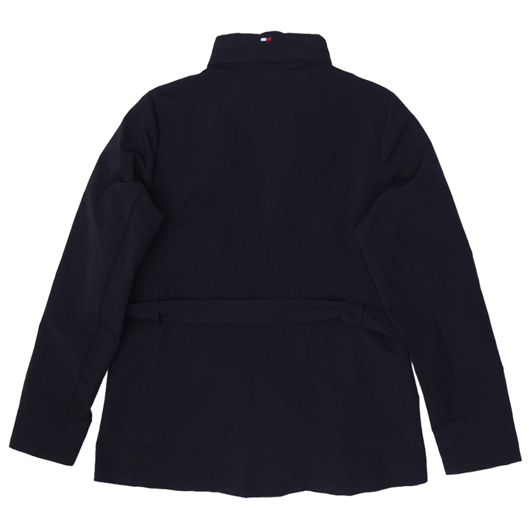 Ladies Tommy Hilfiger Belted Hilfiger Yacht Jacket Black