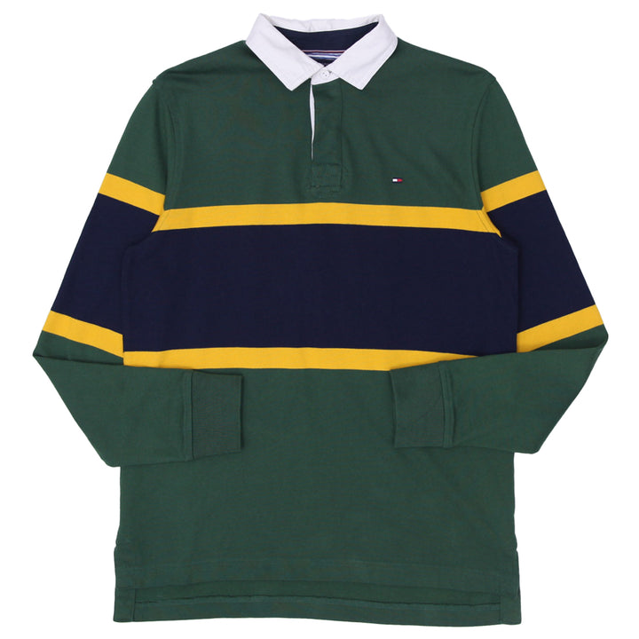 Mens Tommy Hilfiger Colorblock Rugby Polo T-Shirt