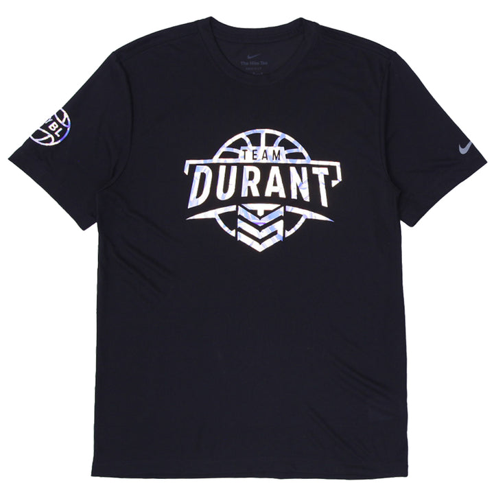 Mens Nike Logo Team Durant Print Black T-Shirt