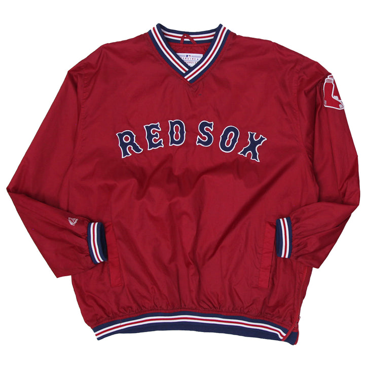Vintage Genuine Merchandise By Majestic Red Sox V-Neck Jacket