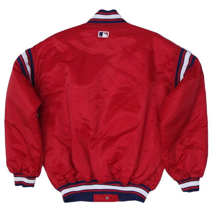 Vintage 1990's Cleveland Indians Guardians Red Starter Jacket Satin
