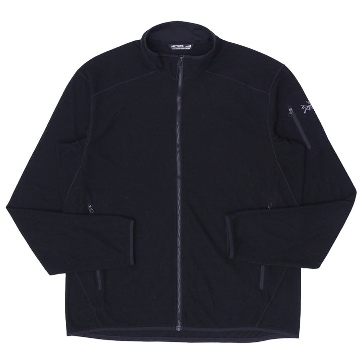 Mens Arcteryx Black Light Weight Zip Up Jacket