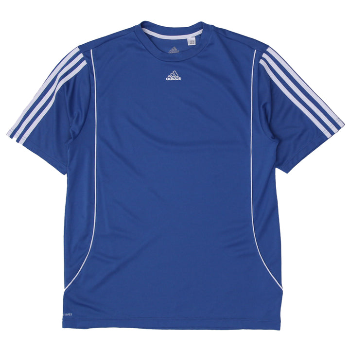 Mens Adidas Sleeve Striped Sports T-Shirt