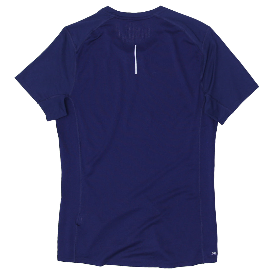 Ladies Nike Running Dri Fit Sports Navy T-Shirt