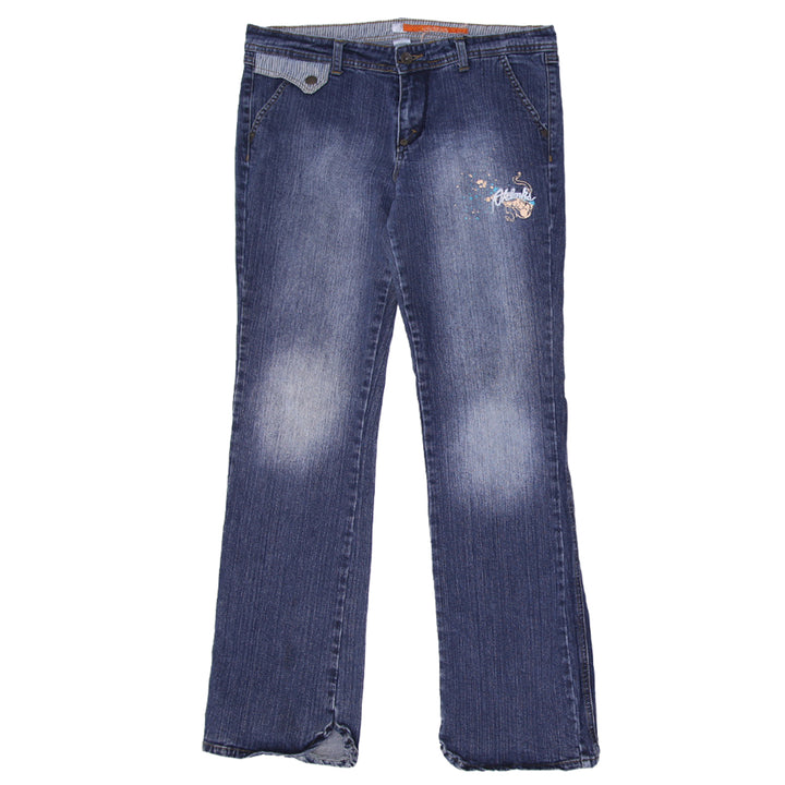 Y2K Ladies Embroidered Akademiks Flare Jeans