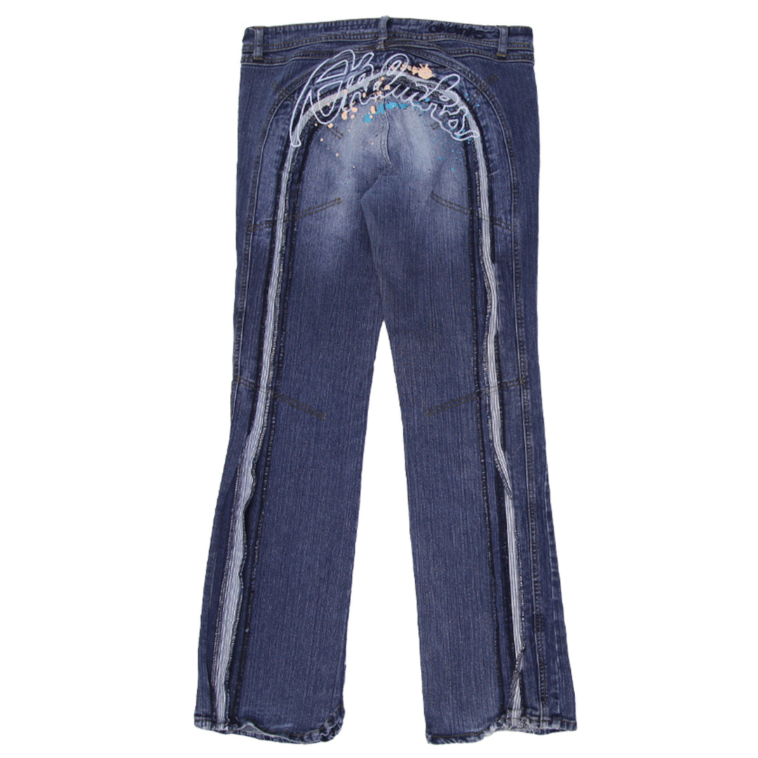 Y2K Ladies Embroidered Akademiks Flare Jeans