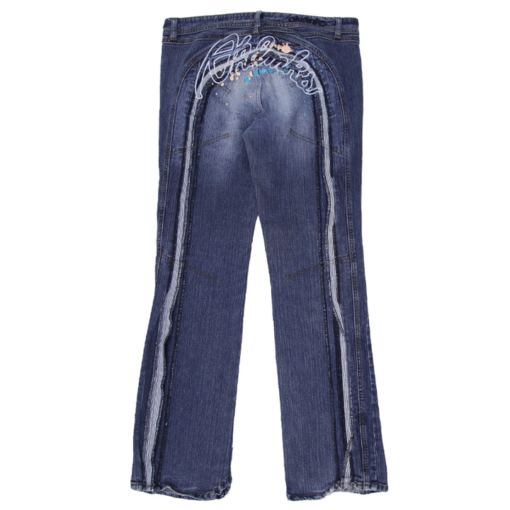 Y2K Ladies Embroidered Akademiks Flare Jeans