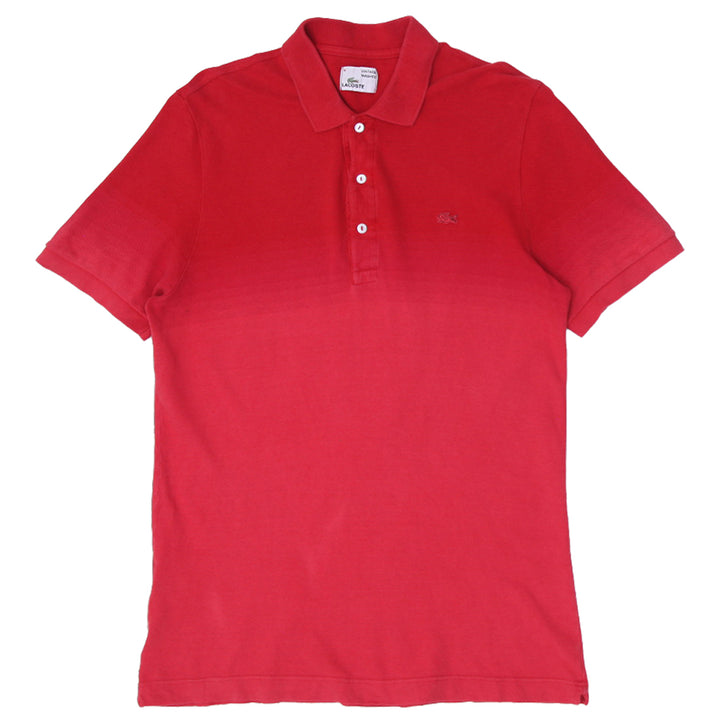 Mens Lacoste Vintage Washed Red Polo T-Shirt