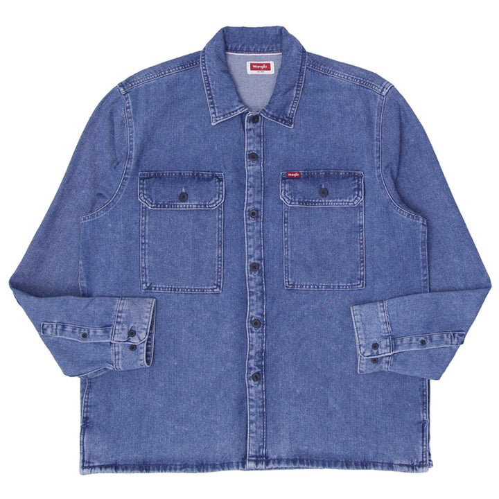 Mens Wrangler Long Sleeve Pocket Denim Jacket