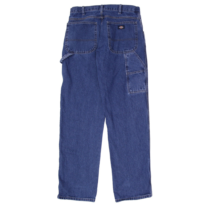 Mens Dickies Carpenter Jeans Blue Denim Straight Leg Workwear