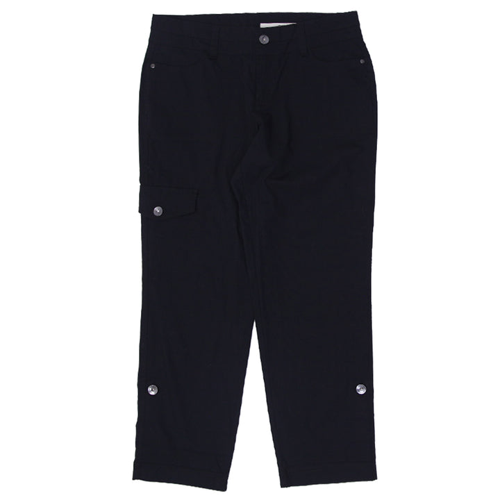 Ladies Dkny Black Folded Hem Pants