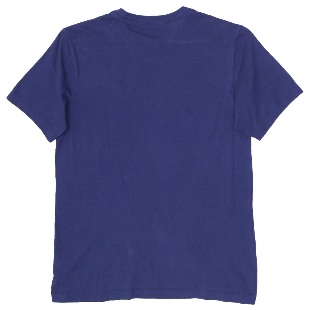 Mens Embroidered Nike Logo Navy T-Shirt