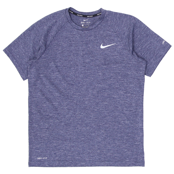 Mens Nike Swim Dri Fit Heathered RashGuard T-Shirt