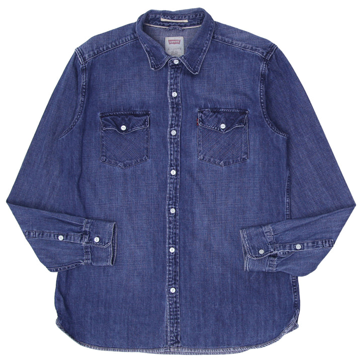 Mens Levi's Slim Fit Long Sleeve Denim Button Shirt