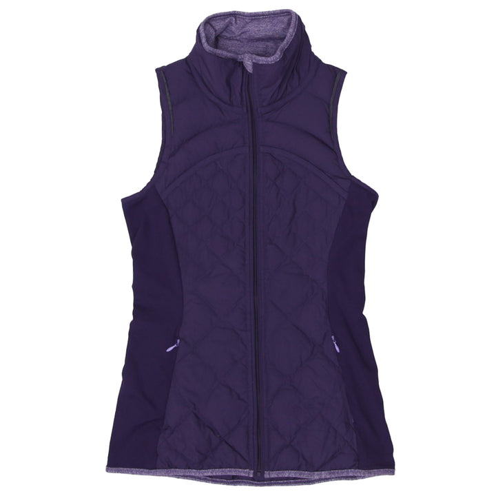 Ladies Lululemon Fluff Off Goose Down Puffer Vest In Deep Zinfandel Purple