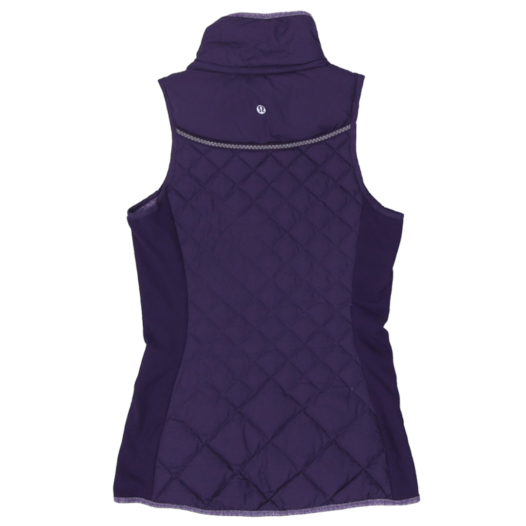 Ladies Lululemon Fluff Off Goose Down Puffer Vest In Deep Zinfandel Purple