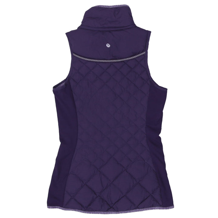 Ladies Lululemon Fluff Off Goose Down Puffer Vest In Deep Zinfandel Purple