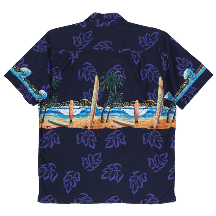 Mens Paradise Style Printed Short Sleeve Hawaiian Shirt