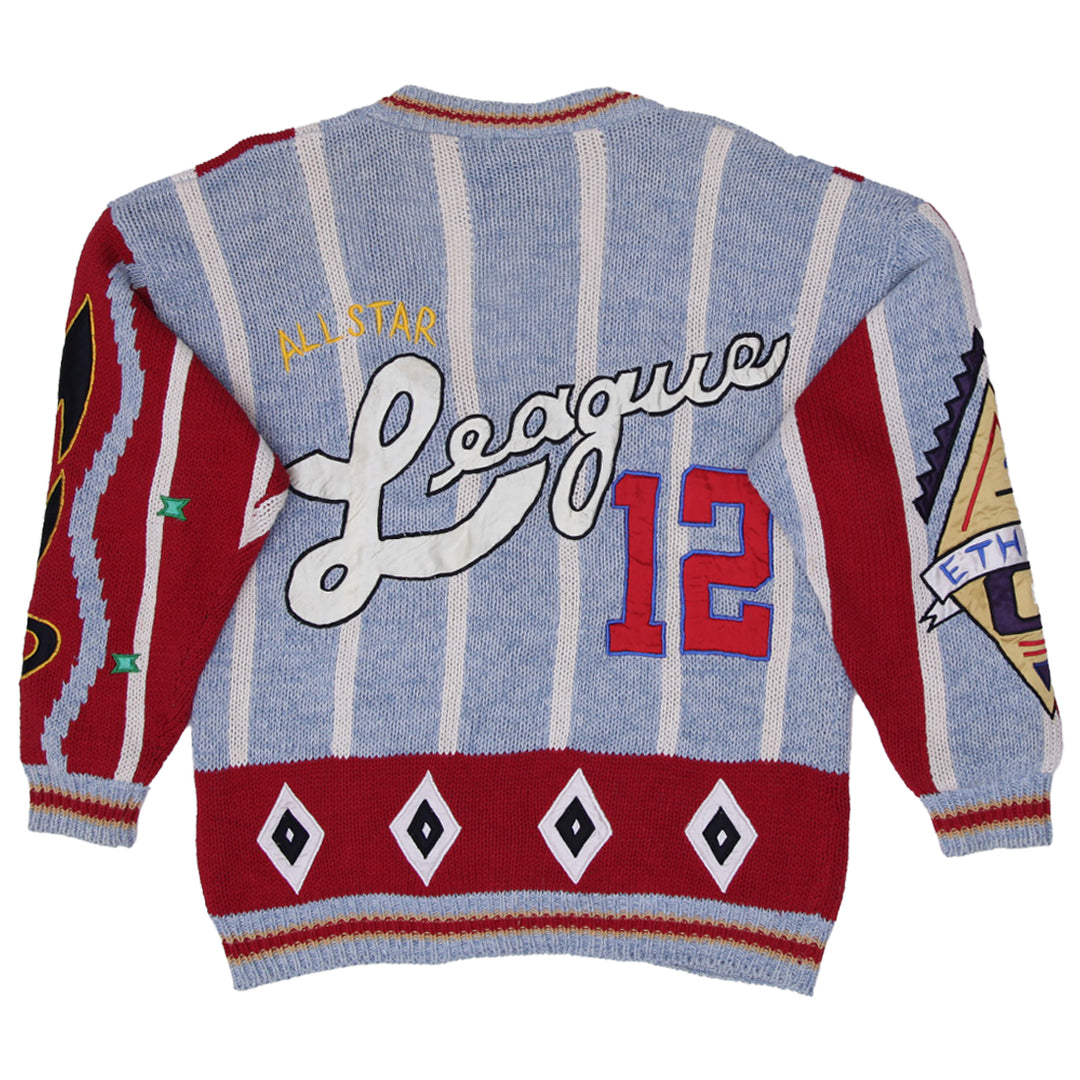 NO! JEANS Vintage 60s All Star Native Sweater Cardigan Lined Men Women One Size