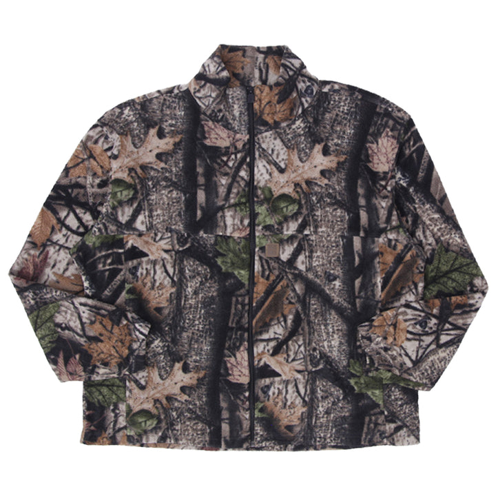Mens BIG BILL Hunting Camo Full Zip Fleece Jacket