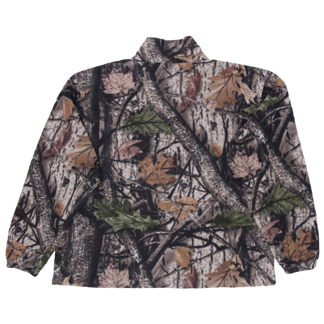 Mens BIG BILL Hunting Camo Full Zip Fleece Jacket
